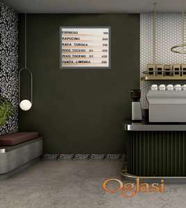 Zidni meni za kafice, restorane, pekare, pivnice